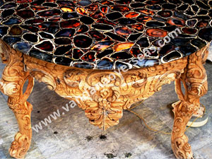 Backlit Black Agate Table-Top